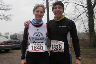 Bienwaldmarathon 2012 Regina und Andreas Vielmeier